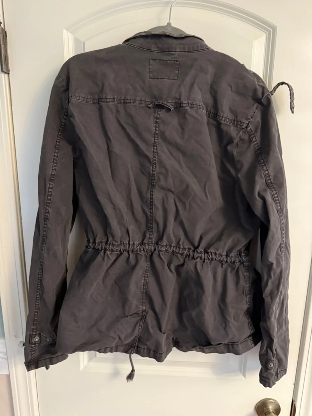 Lucky Brand Charcoal Drawstring Utility Jacket - Picture 2 of 3